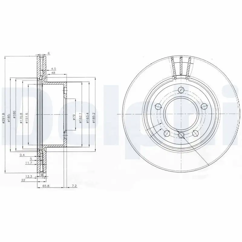 DELPHI BG3900C Ön Fren Diski 34116854997