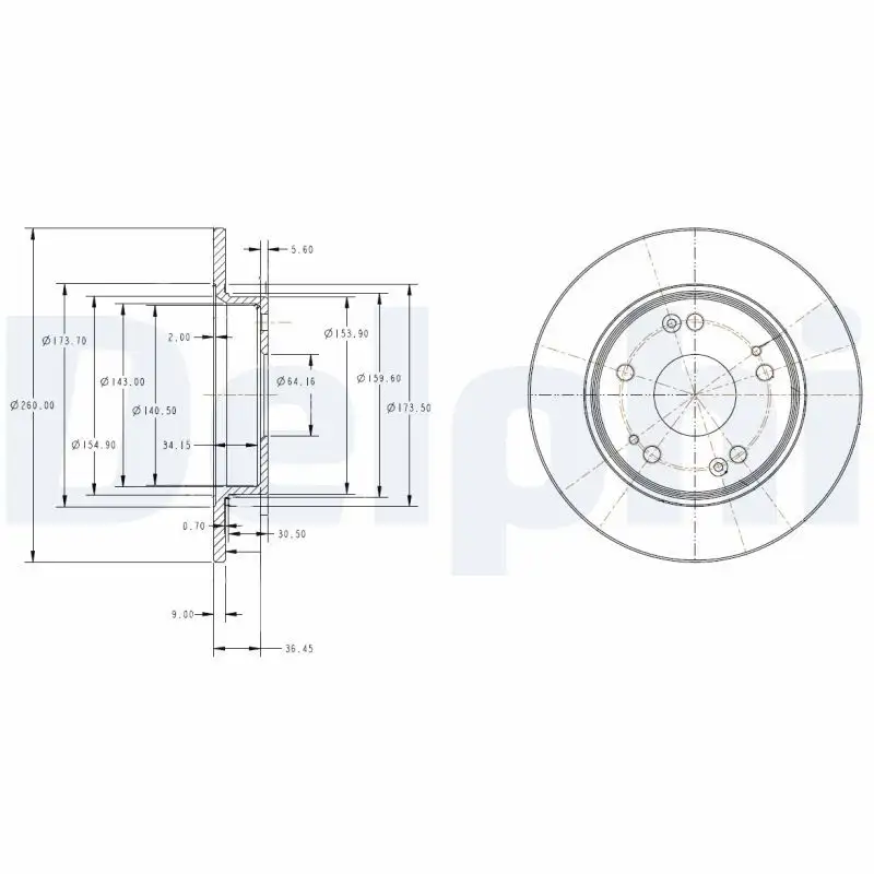 DELPHI BG4118C Arka Fren Diski