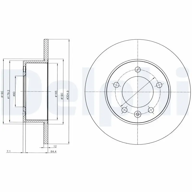 DELPHI BG4320 Arka Fren Diski