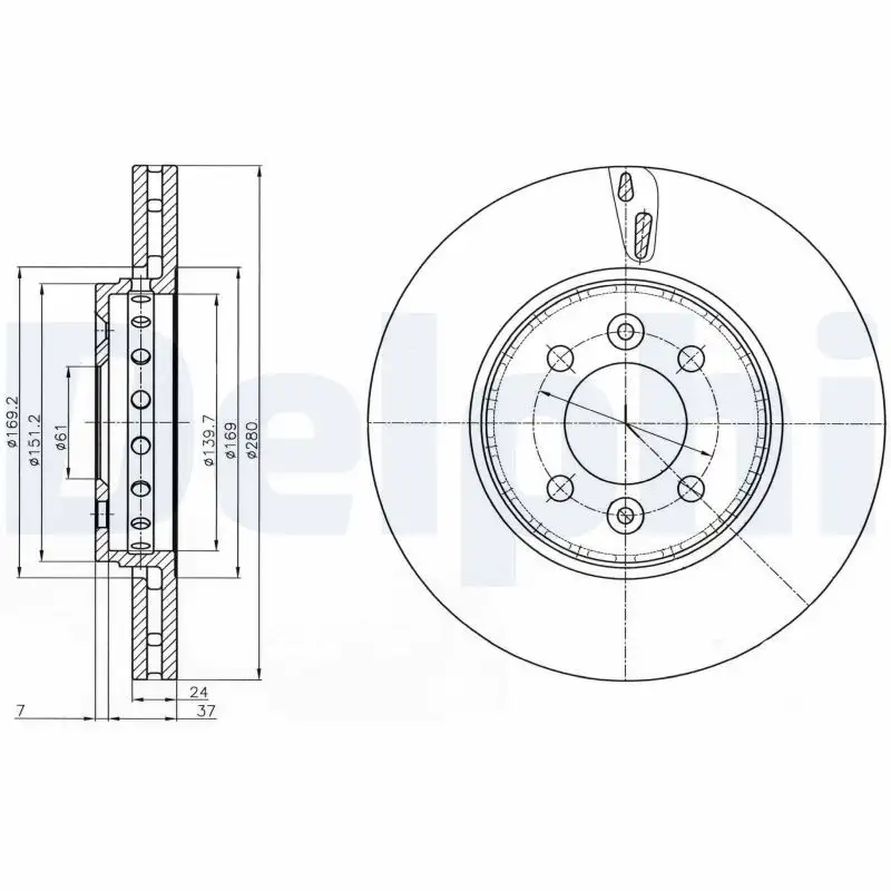 DELPHI BG4536C Ön Fren Diski