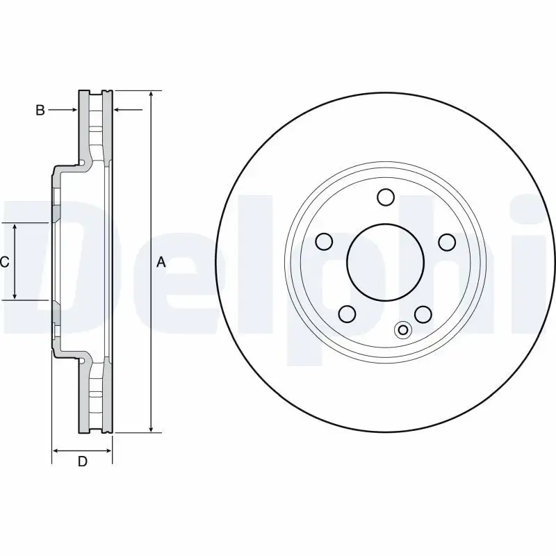 DELPHI BG4646C Ön Fren Diski 40206HG00B