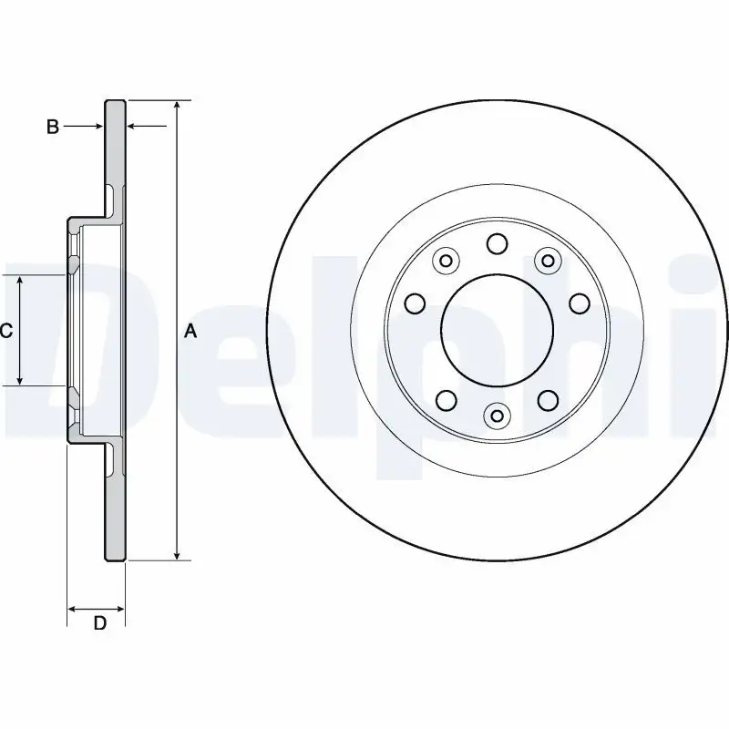 DELPHI BG4662C Arka Fren Diski
