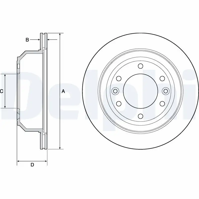 DELPHI BG4692C Arka Fren Diski 584114H300