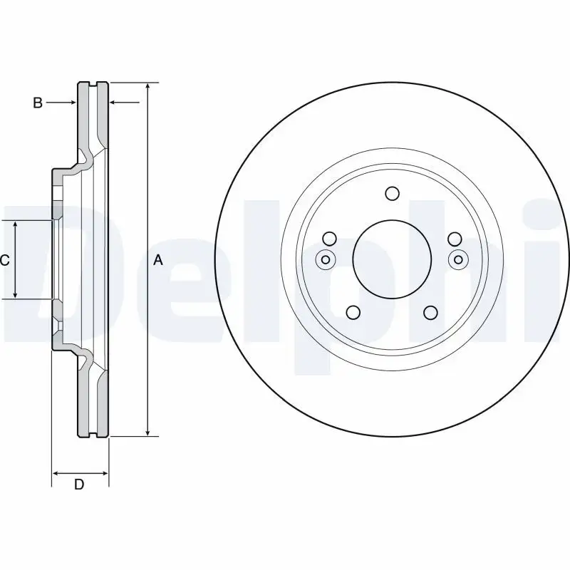 DELPHI BG4931C Ön Fren Diski