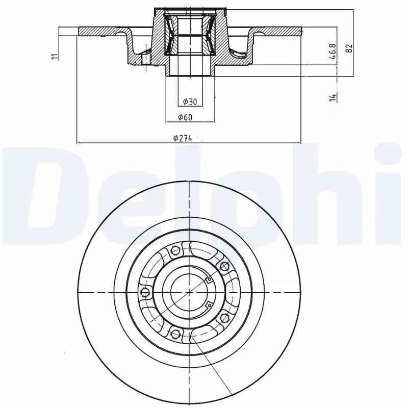 DELPHI BG9026RS Arka Fren Diski