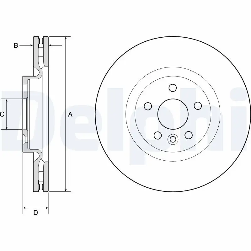 DELPHI BG9183C Ön Fren Diski LR059122