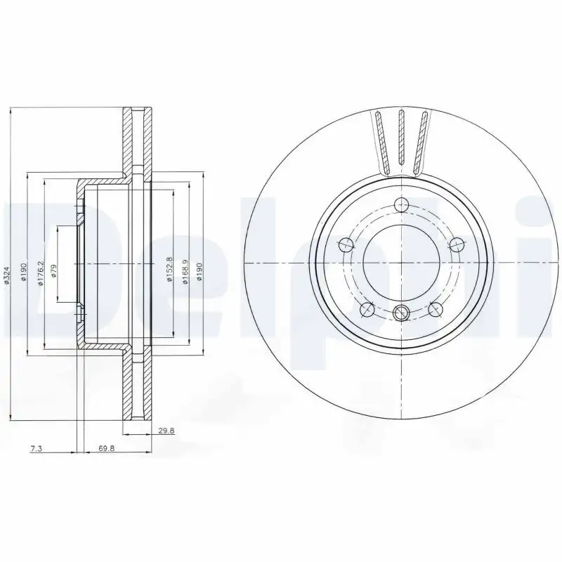 DELPHI BG9871C Ön Fren Diski
