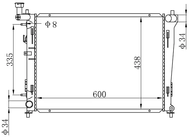 ORIS BHY029016 Radyatör 253102H050