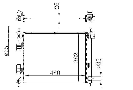 ORIS BHY184026 Radyatör 25310C8200