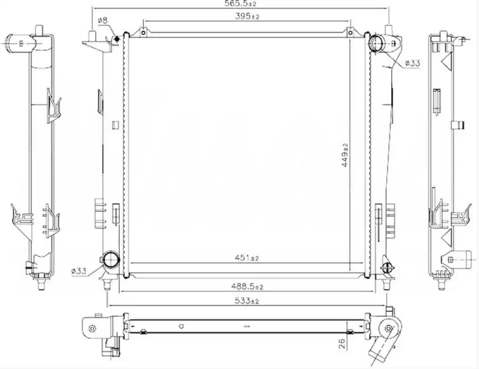 ORIS BKI901026 Radyatör 253101H610