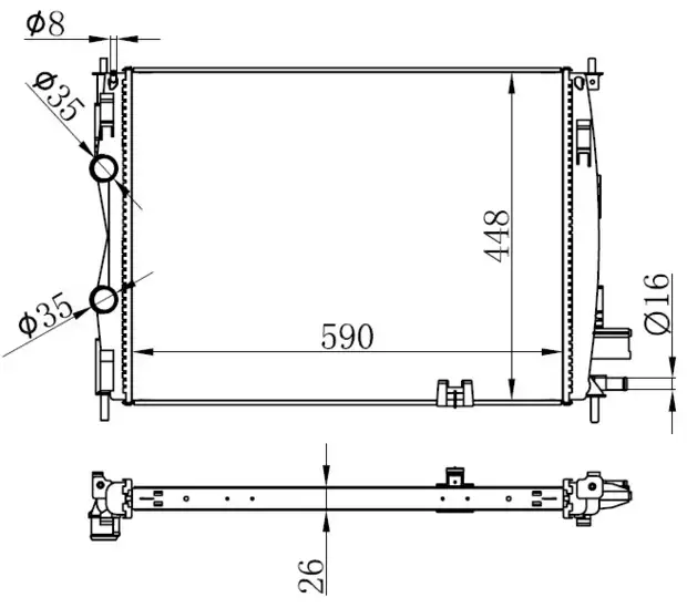 ORIS BNI363026 Radyatör 21410JD50C