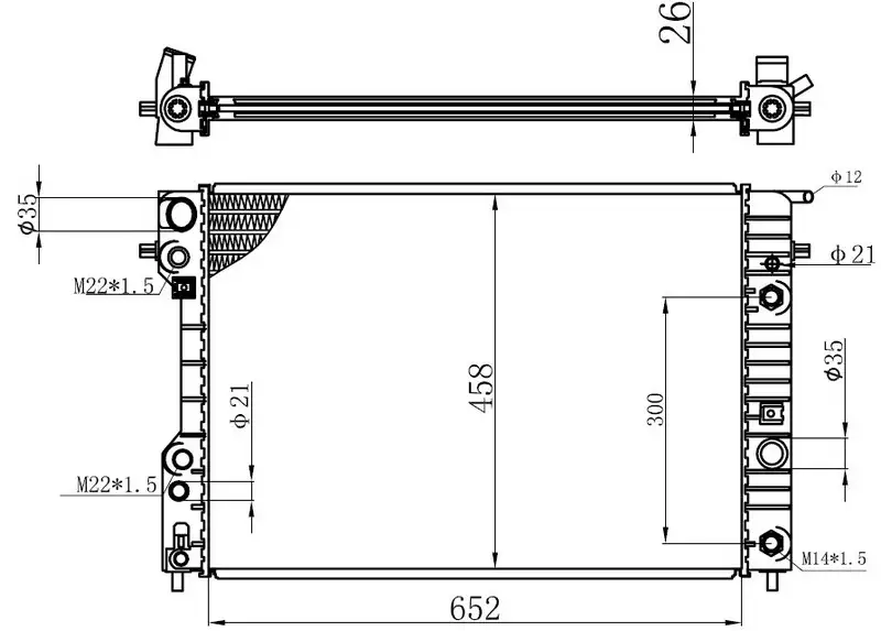 ORIS BOP132026 Radyatör 52463050