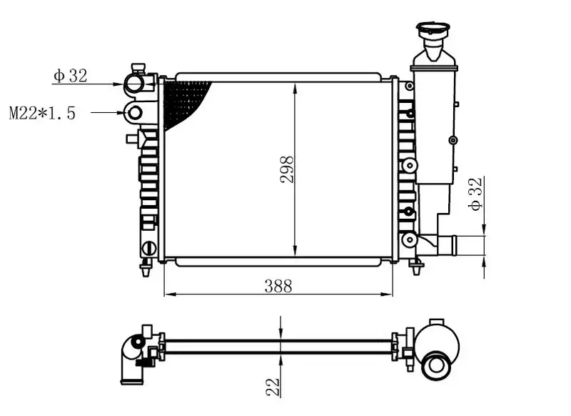 ORIS BPE014022 Radyatör