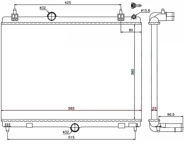ORIS BPE045022 Radyatör 1330X2