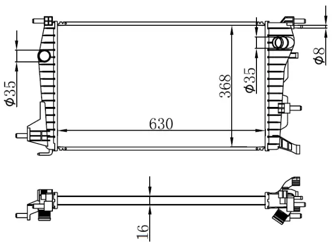 ORIS BRN063016 Radyatör 214100068R