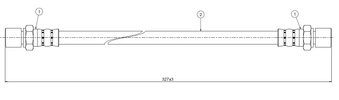 CAVO C800419A Arka Fren Hortumu 9094702780