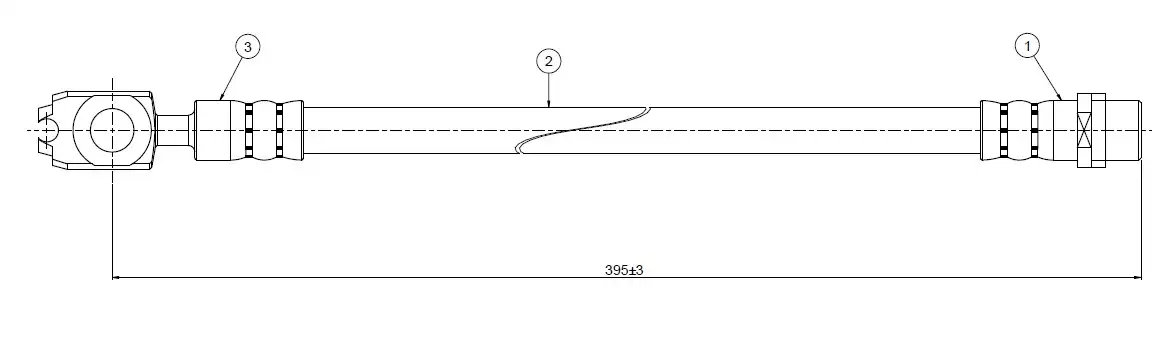 CAVO C800542A Ön Fren Hortumu 6N0611701B