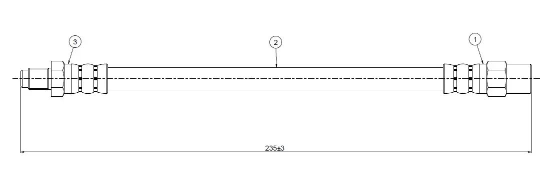 CAVO C800662A Arka Fren Hortumu 4A0611775