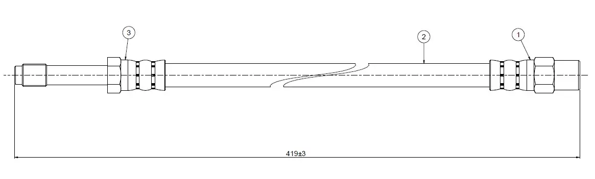 CAVO C900008A Ön Fren Hortumu 9014280435