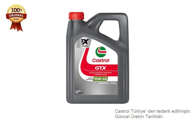 CASTROL 10w40 Gtx (4 Litre)