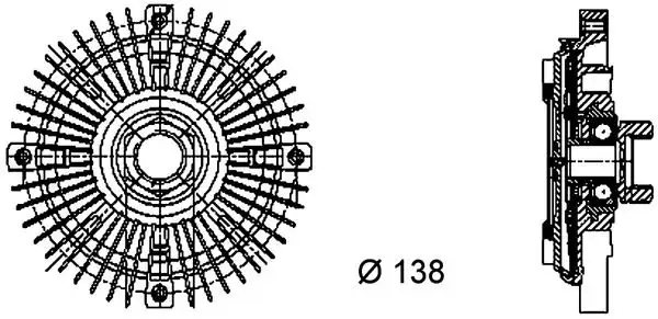 MAHLE CFC61000P Fan Termiği 4A0121350B