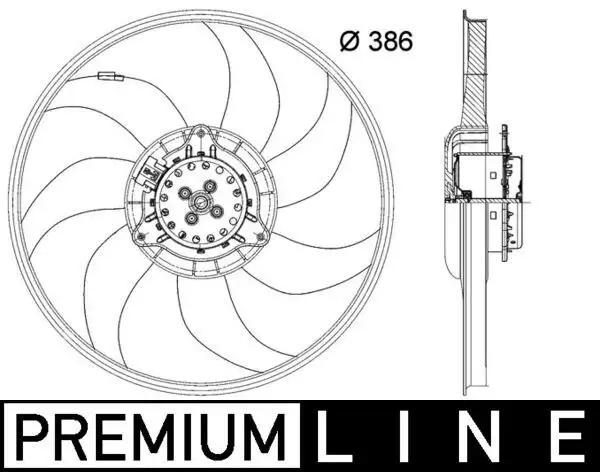 MAHLE CFF399000P Fan Motoru 13450416