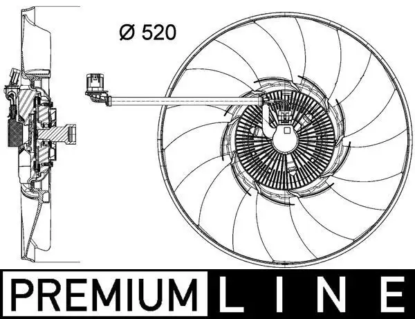 MAHLE CFF474000P Fan Motoru LR022732