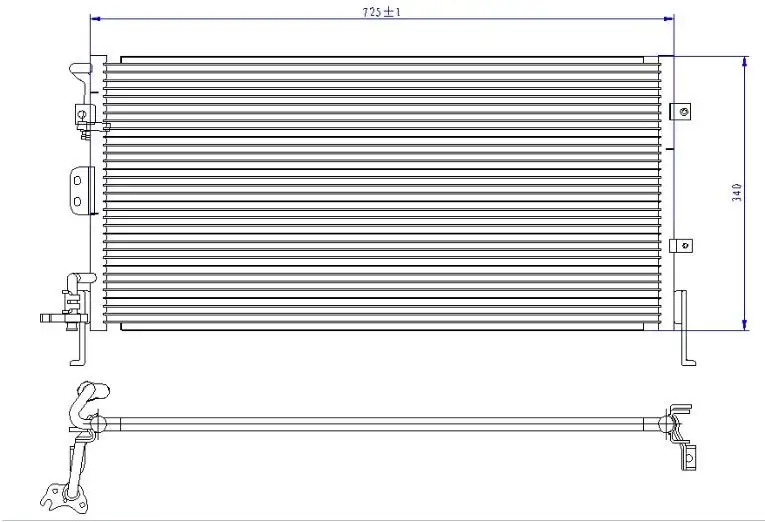 ORIS CHY638016 Klima Radyatörü