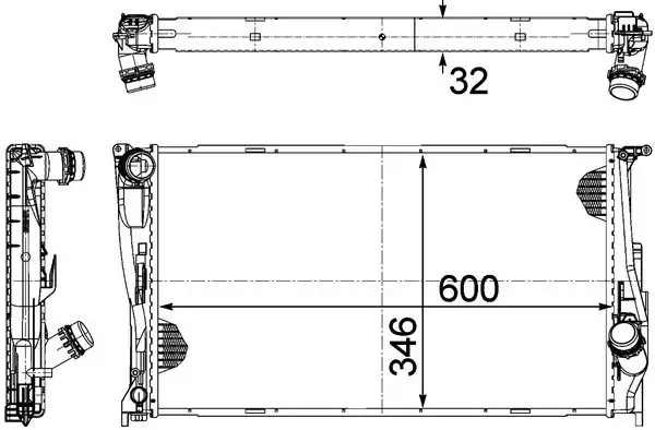 MAHLE CR1084000P Radyatör 17117788903