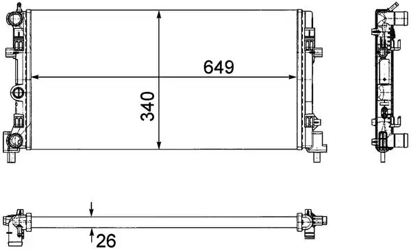 MAHLE CR1096000P Radyatör 6R0121253N