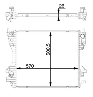 MAHLE CR1363000S Radyatör