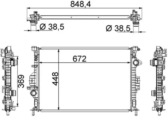 MAHLE CR1748000S Radyatör