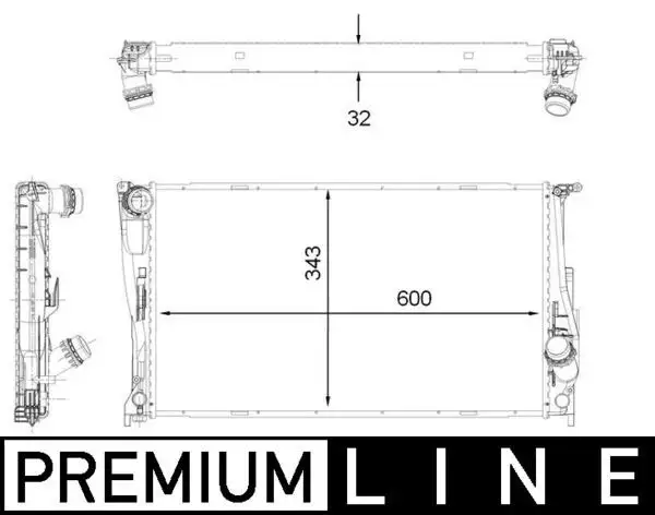 MAHLE CR1923000P Radyatör 17117547059