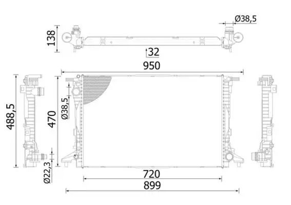 MAHLE CR2423000S Radyatör 5Q0121251EA