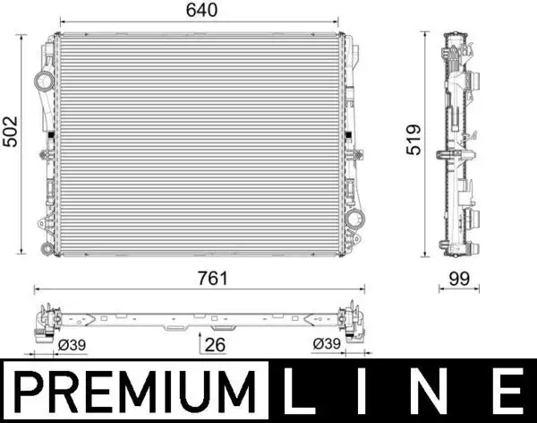 MAHLE CR2604000P Radyatör A0995006901