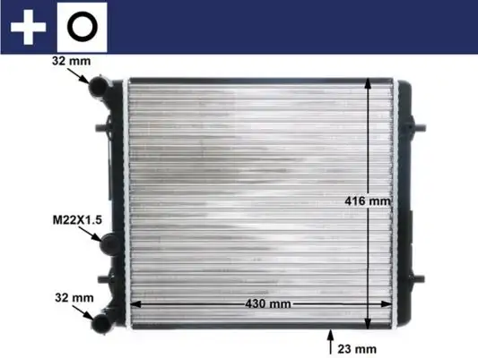 MAHLE CR367000S Radyatör 1J0121253G