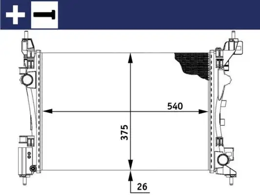 MAHLE CR773000S Radyatör 55700447