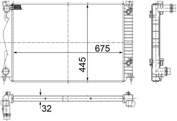 MAHLE CR790000S Radyatör 4F0121251R