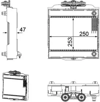 MAHLE CR923000P Radyatör 17117805630