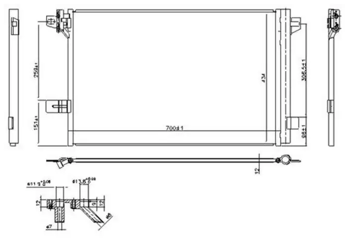 ORIS CVW953012 Klima Radyatörü 7E0820411F