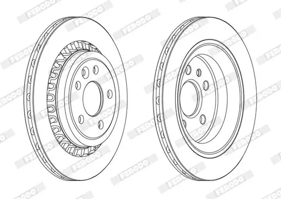 FERODO DDF1802C Arka Fren Diski 31410569