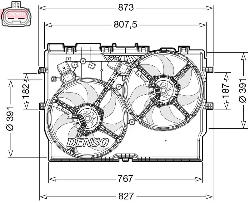 DENSO DER09311 Fan Motoru