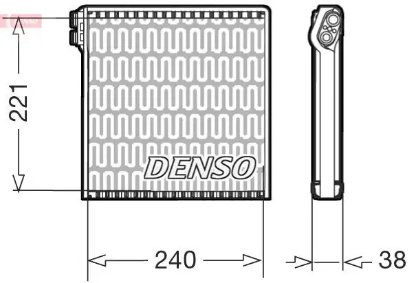 DENSO DEV09102 Klima Radyatörü 77364087