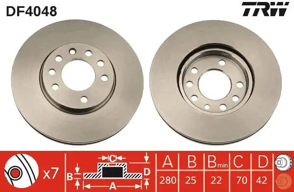 TRW DF4048 Ön Fren Diski