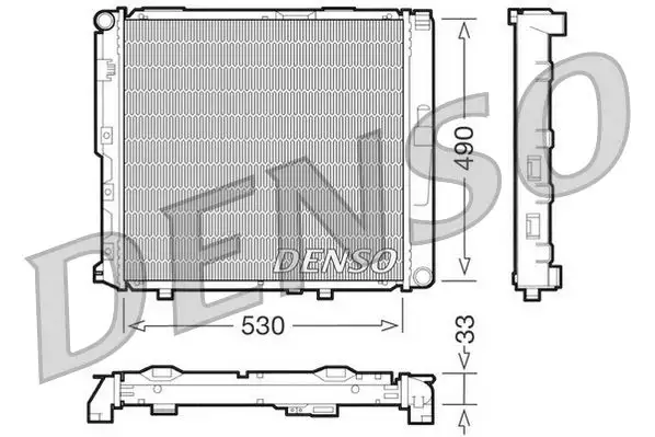 DENSO DRM17038 Radyatör A1245009203