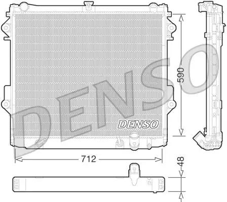 DENSO DRM50074 Radyatör 1640050381