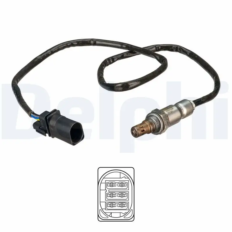DELPHI ES21204-12B1 Oksijen Sensörü 04L906262E