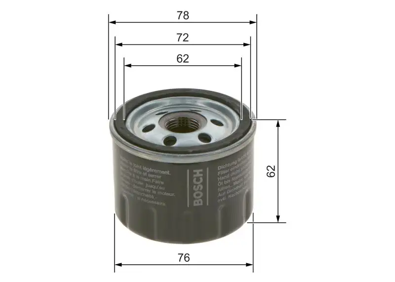 BOSCH F026407279 Yağ Filtresi H6BG6714BA