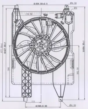 ORIS FRN01800R Fan Motoru