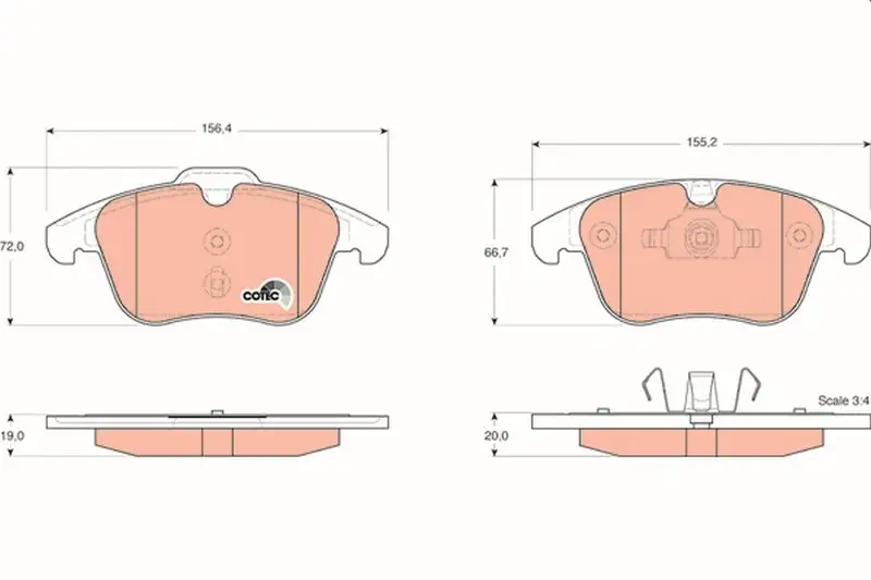 TRW GDB1683 Ön Fren Balatası